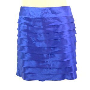 100% Silk Royal Blue Skirt